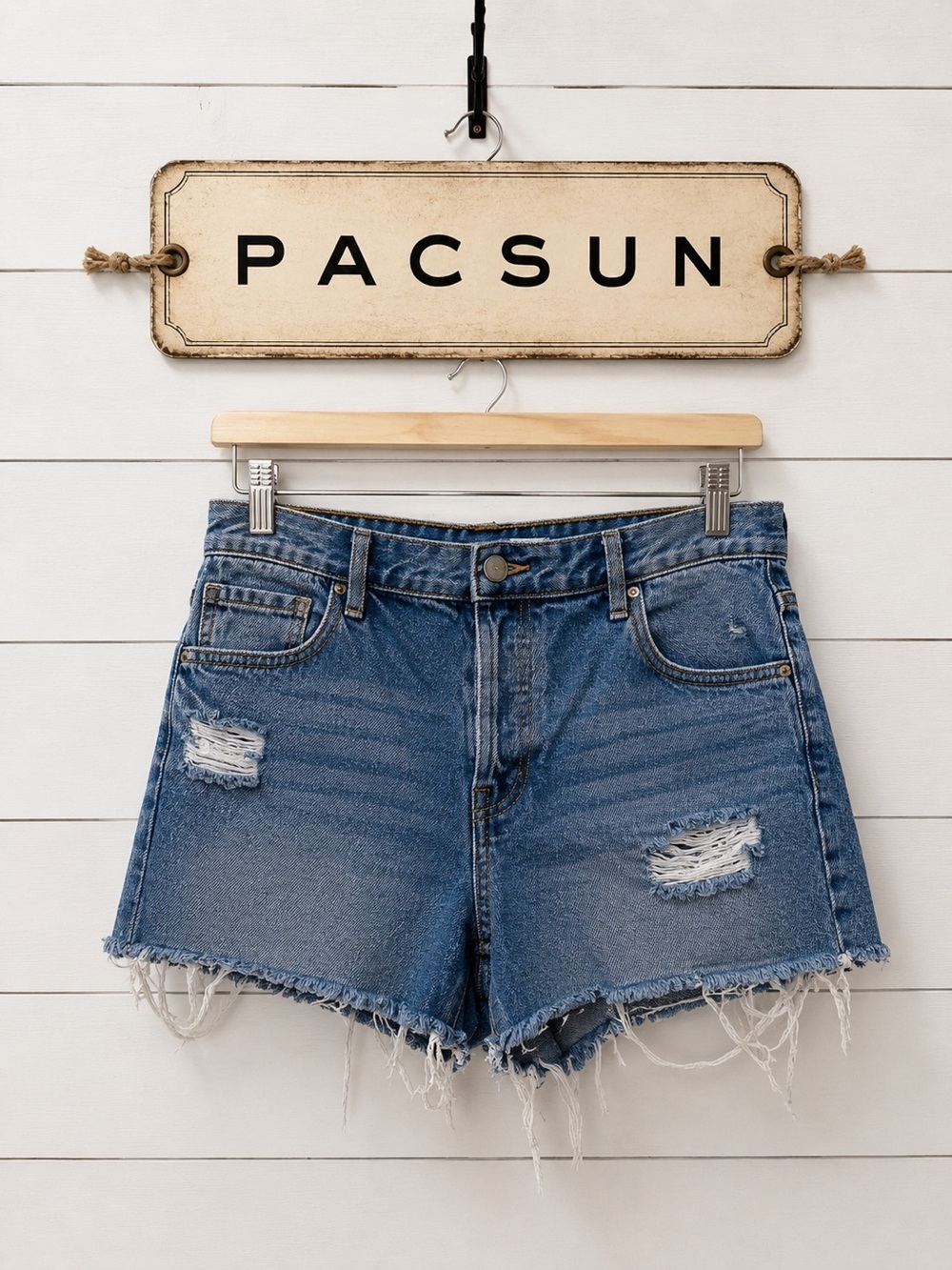 PacSun Vintage Cut-Off Denim Shorts Size 27